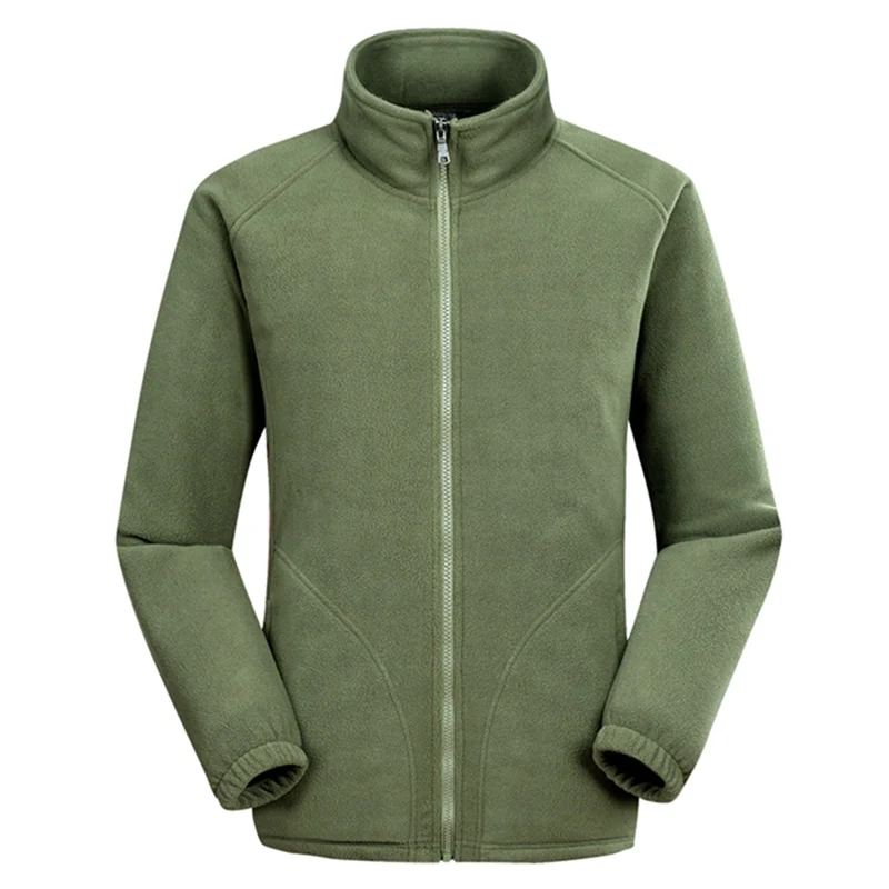 Comprar Los hombres de esquí al aire libre deporte Polar chaqueta de lana térmica de invierno abrigos completo Zip chaqueta Camping senderismo abrigo 2019