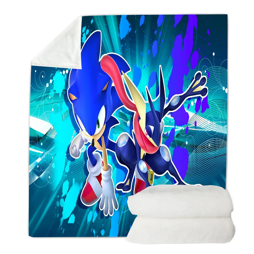 

Sonic the Boom pattern Blanket 3D full printed Wearable Blanket Adults/kids Fleece Blanket drop shippng style-8