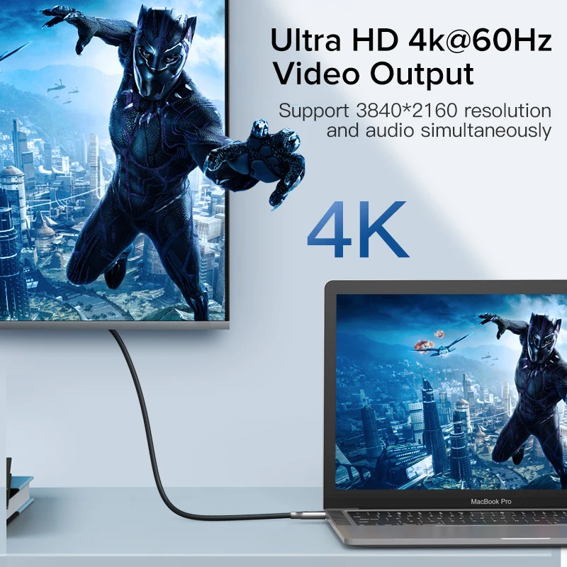 Кабель Ugreen PD 60 USB C к 3 1 для Samsung Galaxy S10 S9 3A кабель быстрой зарядки и передачи данных