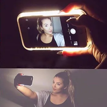 

Luminous Selfie Phone Case for IPhone 7 8 Plus 11 X XS 11 Pro Max Perfect Selfie for Samsung S6 S7 S8 S9 Plus Dropshiping