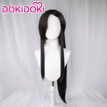 DokiDoki – perruque de Cosplay noire, Manga Tian Guan Ci Fu, Hua Cheng San Lang Ver, perruque de Cosplay ancienne, universelle du ciel
