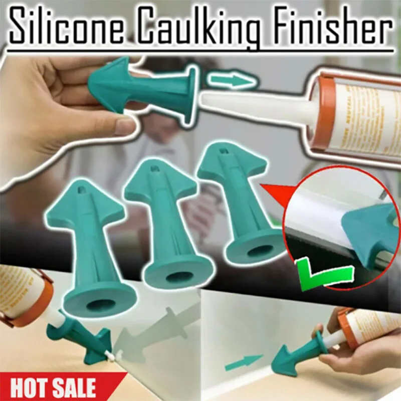 

3 in 1 Silicone Calafataggio Strumento di Finitura Ugello Spatole di Riempimento Spreader Strumento