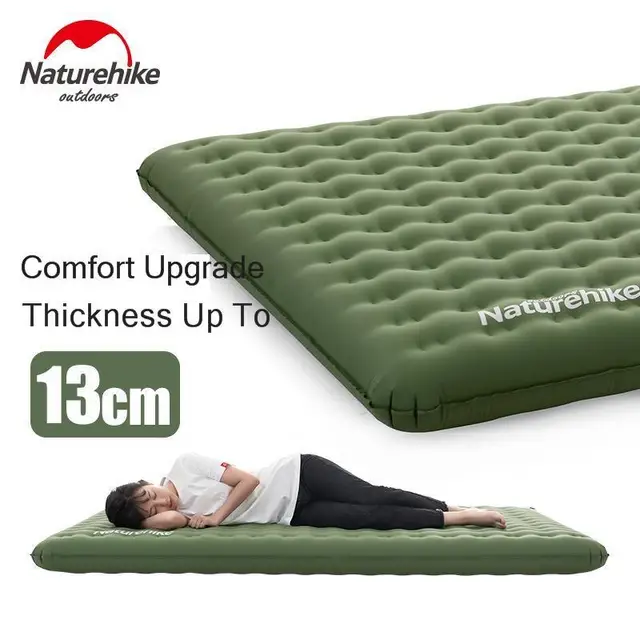 naturehike 13 16 cm kalinlasmak kamp hava mat acik sisme yatak ultralight tasinabilir cadir uyku tulumu nem gecirmez ped camping mat aliexpress