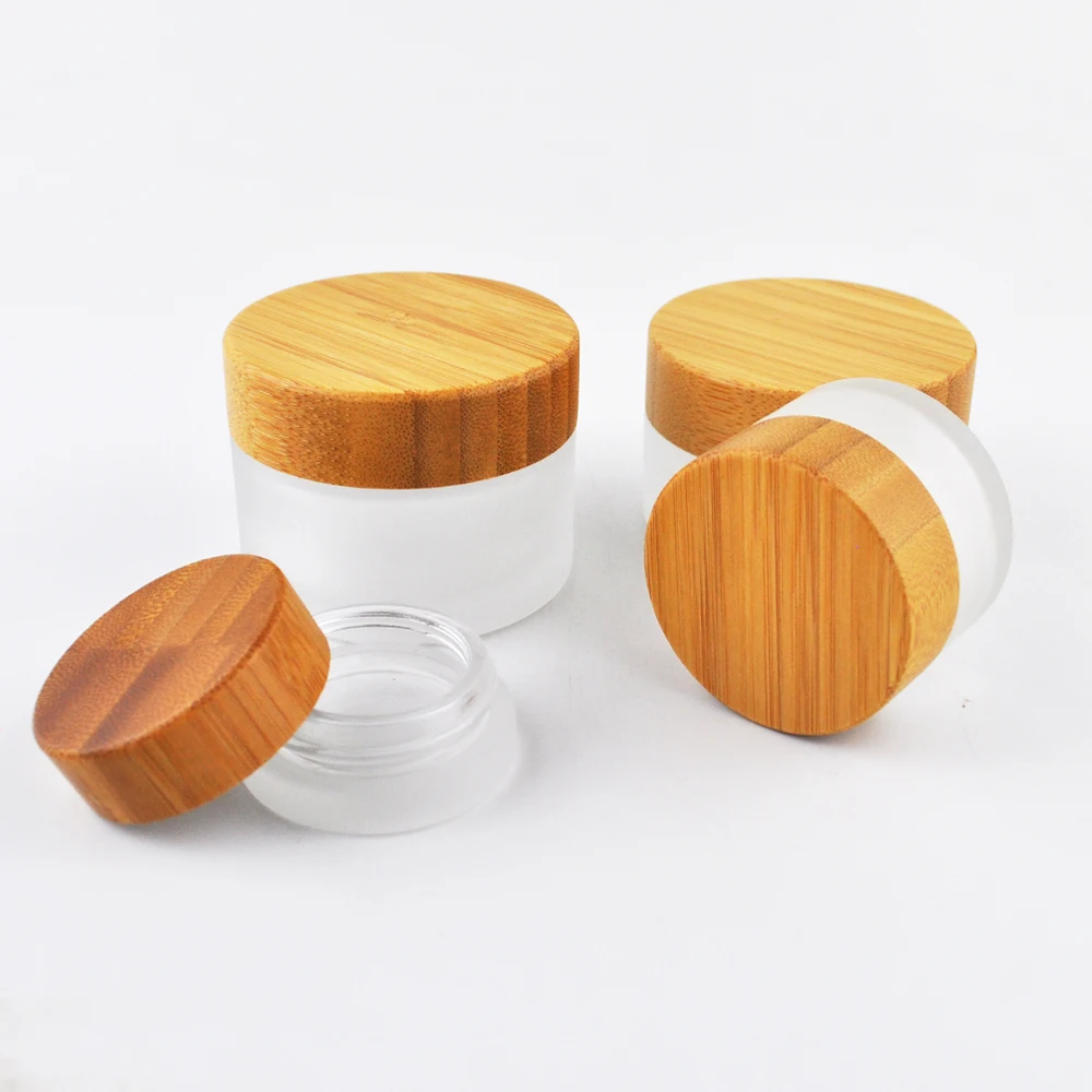 Download Dark Bamboo Cosmetic Jars Natural Cbd Cream Frosted Glass Jar And Lids 30g 50g Facial Serum Skincare Jar For Cream Wooden 100g Refillable Bottles Aliexpress