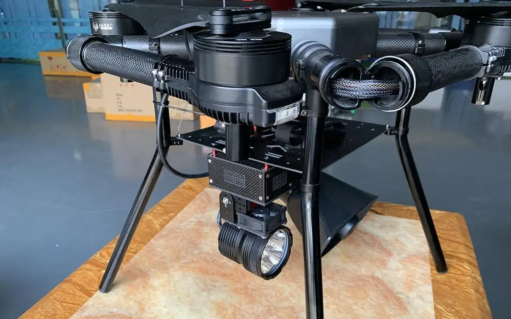 JMRRC 3-12S 60W Высокая яркость Drone Spotlight gimbal для промышленного дрона