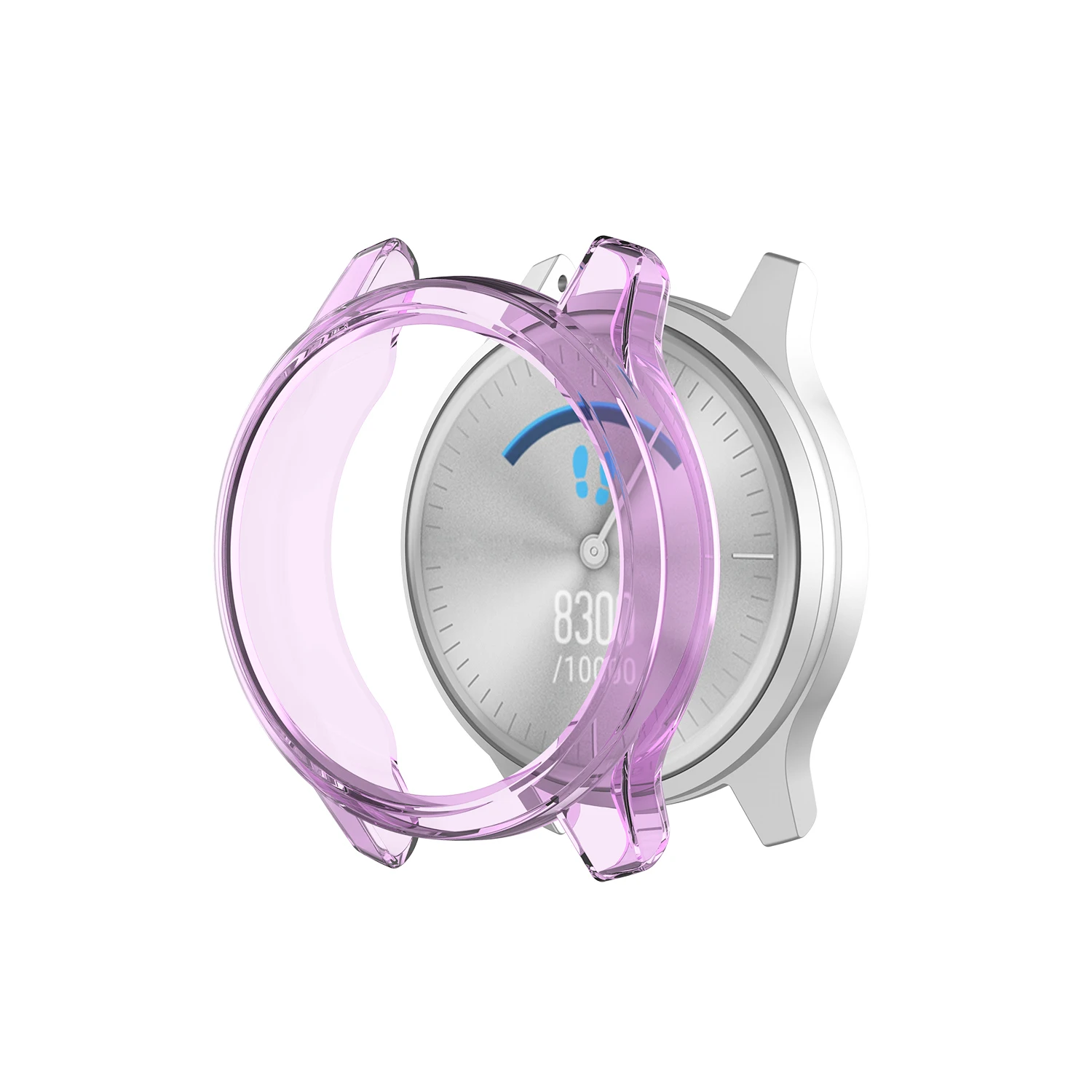 Purple ТПУ силиконовый чехол для часов, рамка для Garmin Vivomove Люкс/стильный умный браслет, защитный корпус, сменный противоударный чехол s - Цвет: Purple