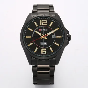 

PopularNew Style Gift Steel Belt MEN'S Watch Date Week MEN'S Watch Waterproof Quartz Watch