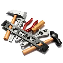 6Pcs/set Parenting Pretend Play Tool Toiletry Kit Screwdriver Hammer Tongers Levert Kids Toys for Children Boys Brinquedo Menino