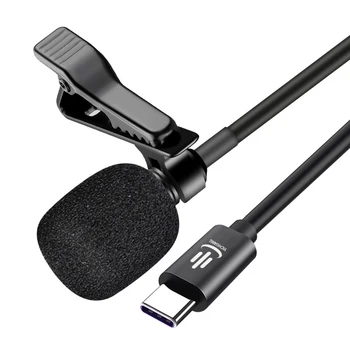 

Top Deals YICHUANG YC-LM10 Type-C 1.5M USB Microphone Dedicated Mini Mobile Phone Microphone Lavalier Live Recording Microphone
