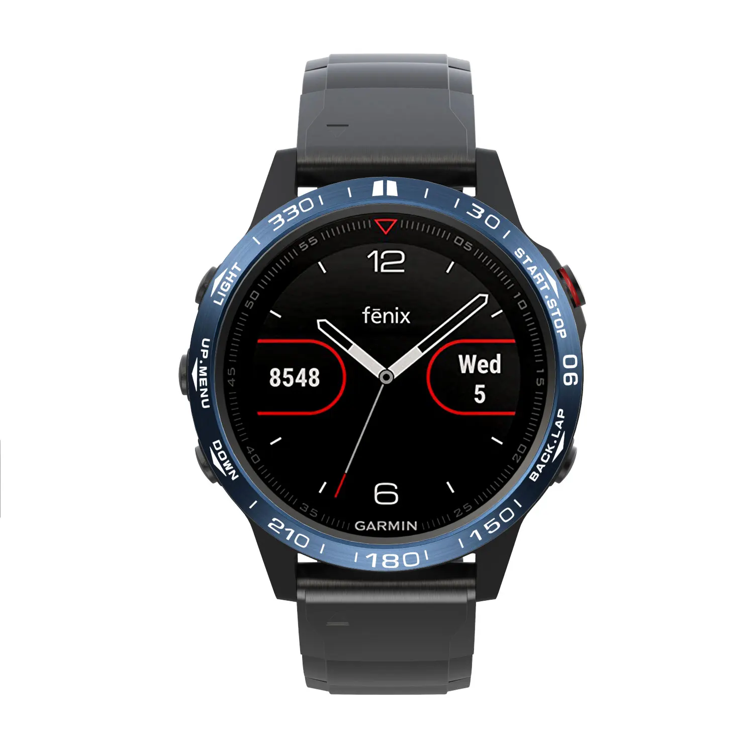 Металлический Чехол-рамка для Garmin Fenix 5/5X/3, Смарт-часы с циферблатом и кольцом, Стильный чехол, клейкая крышка, защита от царапин, кольцо