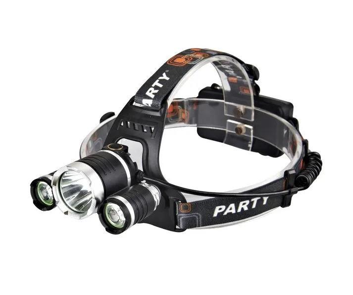 

Three-head Light 3t6q5 Bulb Glare Rechargeable Hunting Night Fishing Riding Lights Sensing Headlights