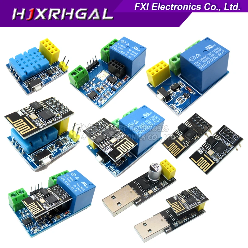 

ESP8266 ESP-01 ESP-01S DHT11 Temperature Humidity Sensor Module ESP8266 WIFI NodeMCU Smart Home Distance 400m IOT DIY Kit
