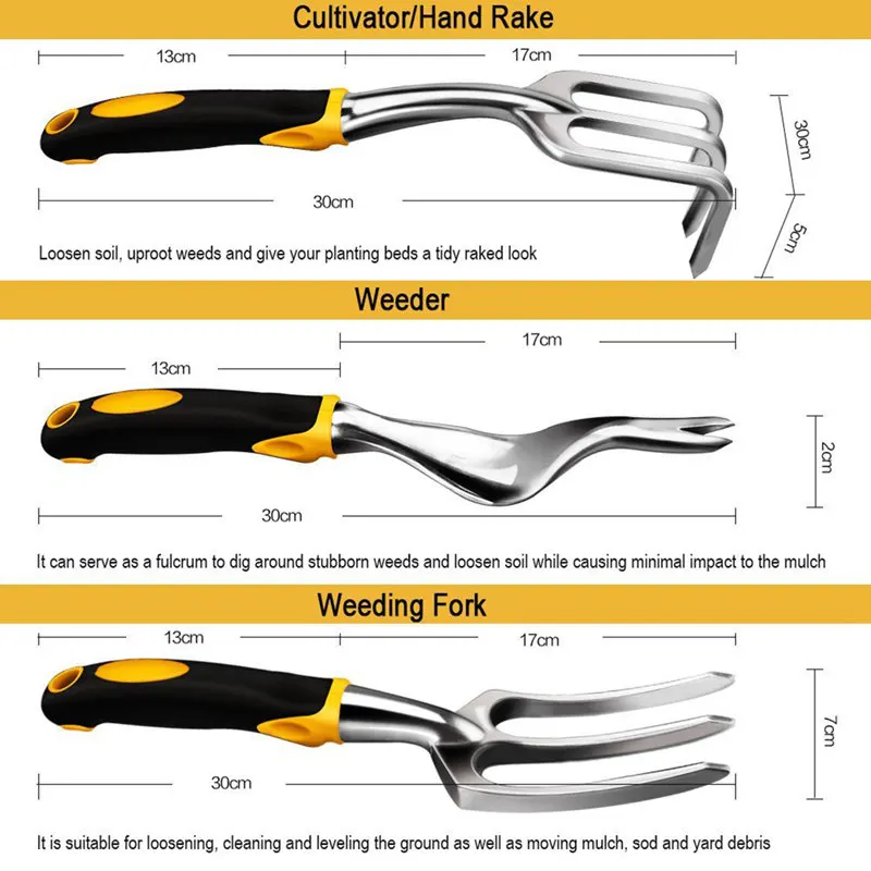 Легко-5 шт. набор инструментов для садоводства, в том числе шпатель, трансплантированный культиватор Weedier полольная вилка садовые