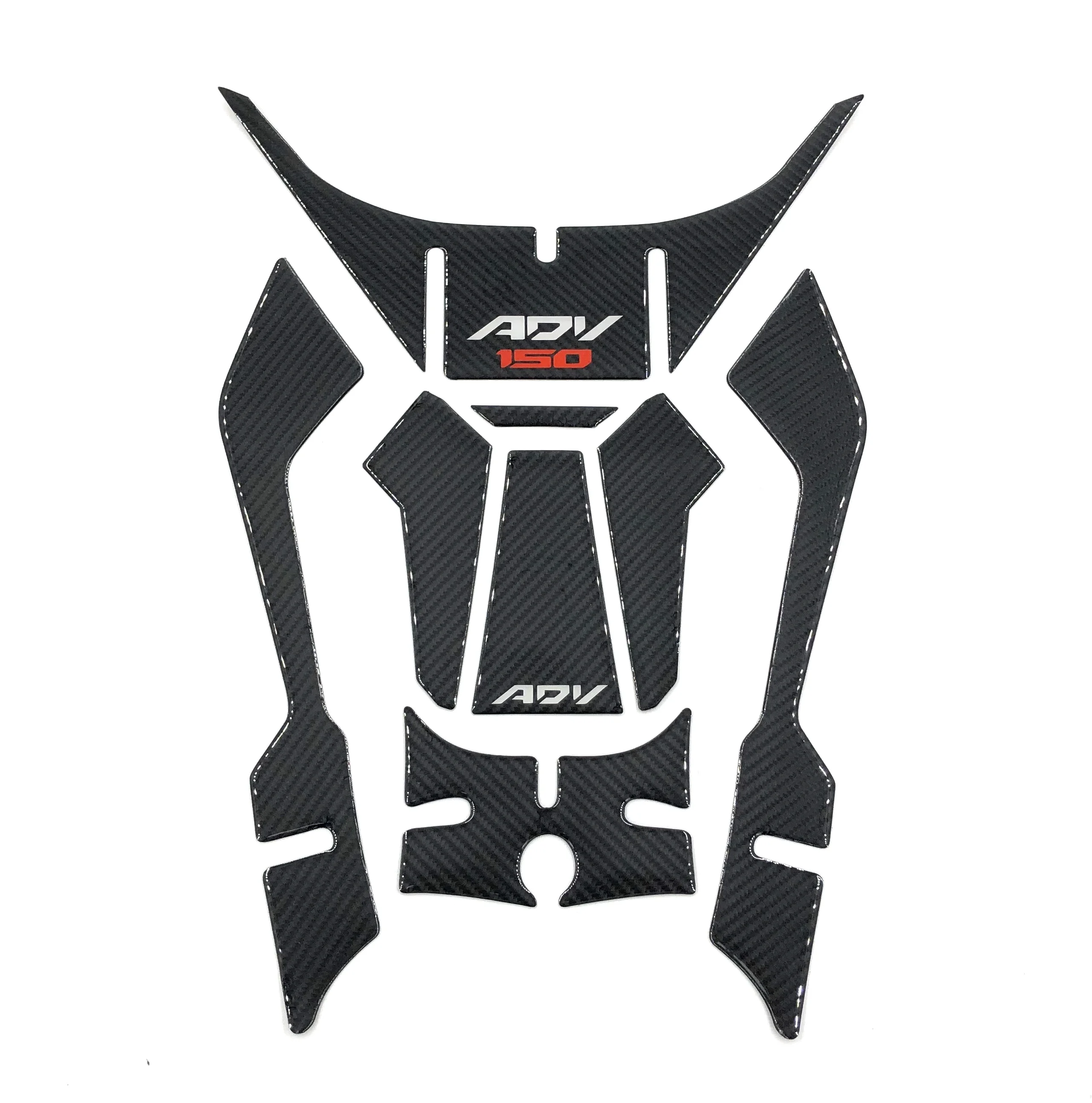 

Motorcycle Gel fuel tank pad sticker 5D carbon fibre scratching decorative decals Fit For HONDA ADV150 ADV 150 2020