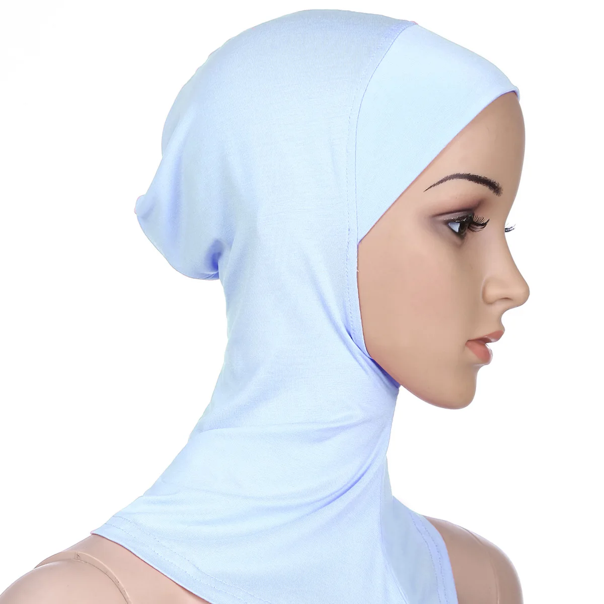 Новинка Лето Малайзия Индонезия женский простой пузырь шифон шарф хиджаб обертывание сплошной цвет повязка мусульманские хиджабы шарфы шали - Цвет: White