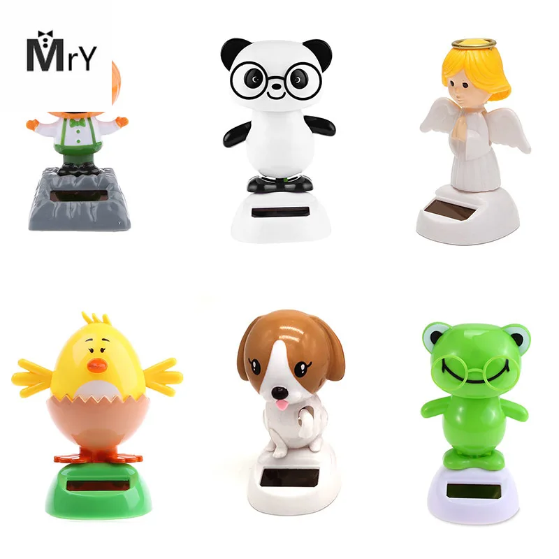 Fashion Solar Creative Powered Dancing Animal Swinging Animated Bobble Dancer Car Interior Decor Ornaments | Автомобили и