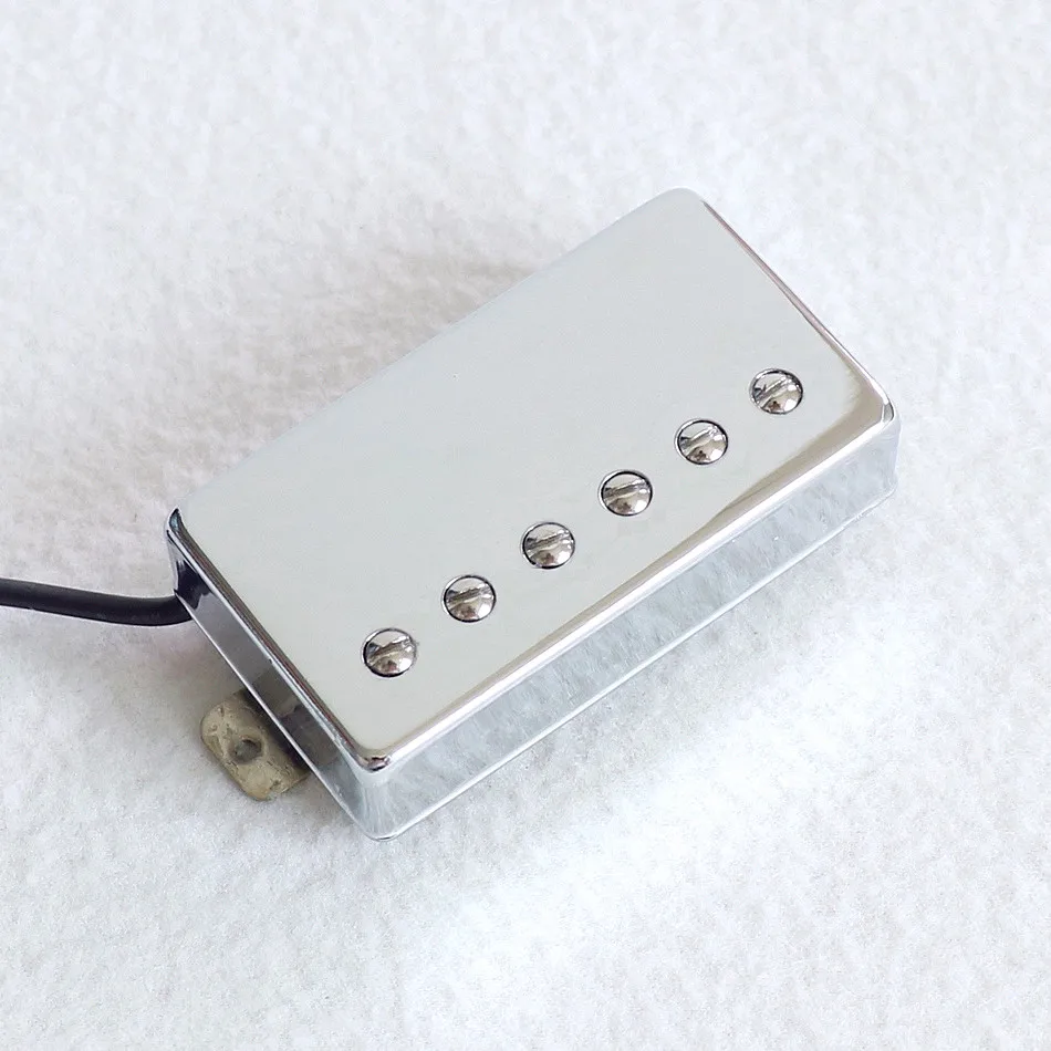 Гитарный пикап PAF style chrome Alnico 2 lp с никелевой серебряной пластиной электрогитара