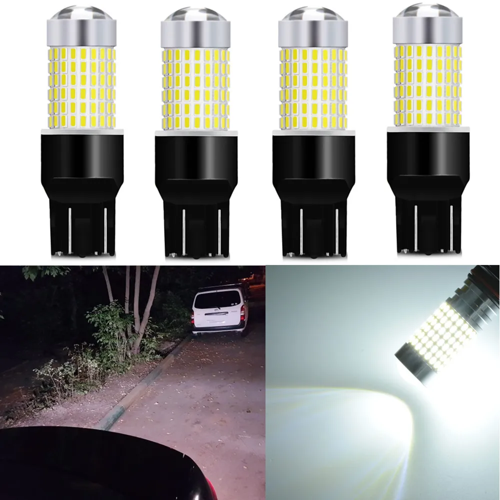 

4x High Quality 1156 7440 LED Car Signal Bulbs T20 BA15S Light 3014-144smd Lamp Rear Brake No Flash Auto for chevrolet cruze