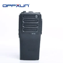 OPPXUN boîtier noir coque avant avec boutons de canal de Volume pour Motorola walkie talkie XIR P3688 DP1400 deep450 Radio bidirectionnelle