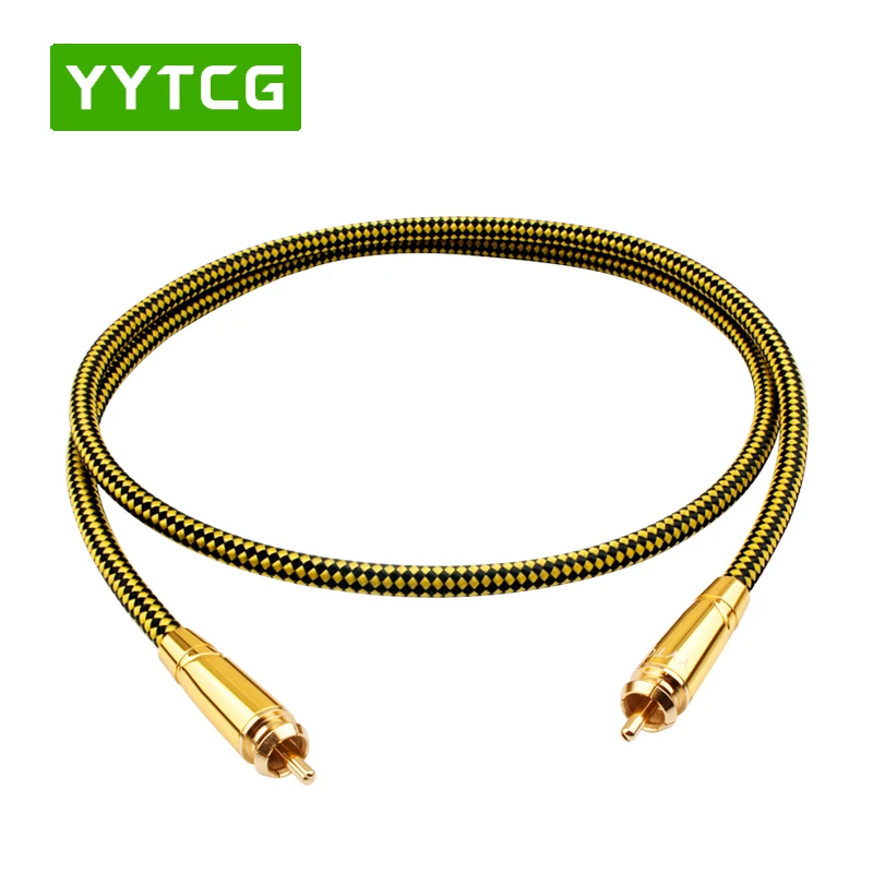 US $21.25 RCA To RCA Audio Coaxial Cable Male To Male Stereo Digital RCA Connector For TV DVD Amplifier Hifi Subwoofer Cable 1m 2m 3m 5m