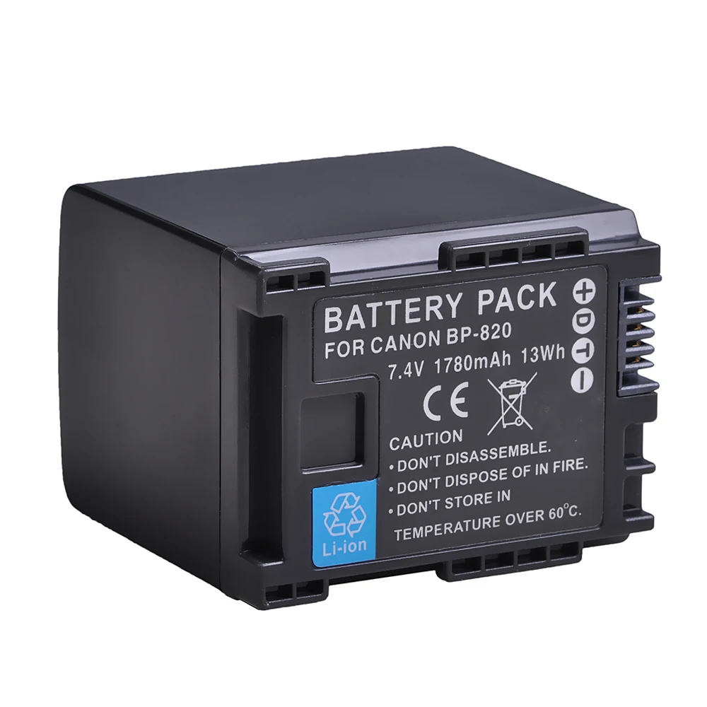 

BP-820 Accu/Аккумулятор для Canon HF-G30/ Canon XA20/ Canon XA25/ LEGRIA HF G30/ G25/ G20/ G10/ M30/ M31/ M32/ M40/ M41/ M300/ M30