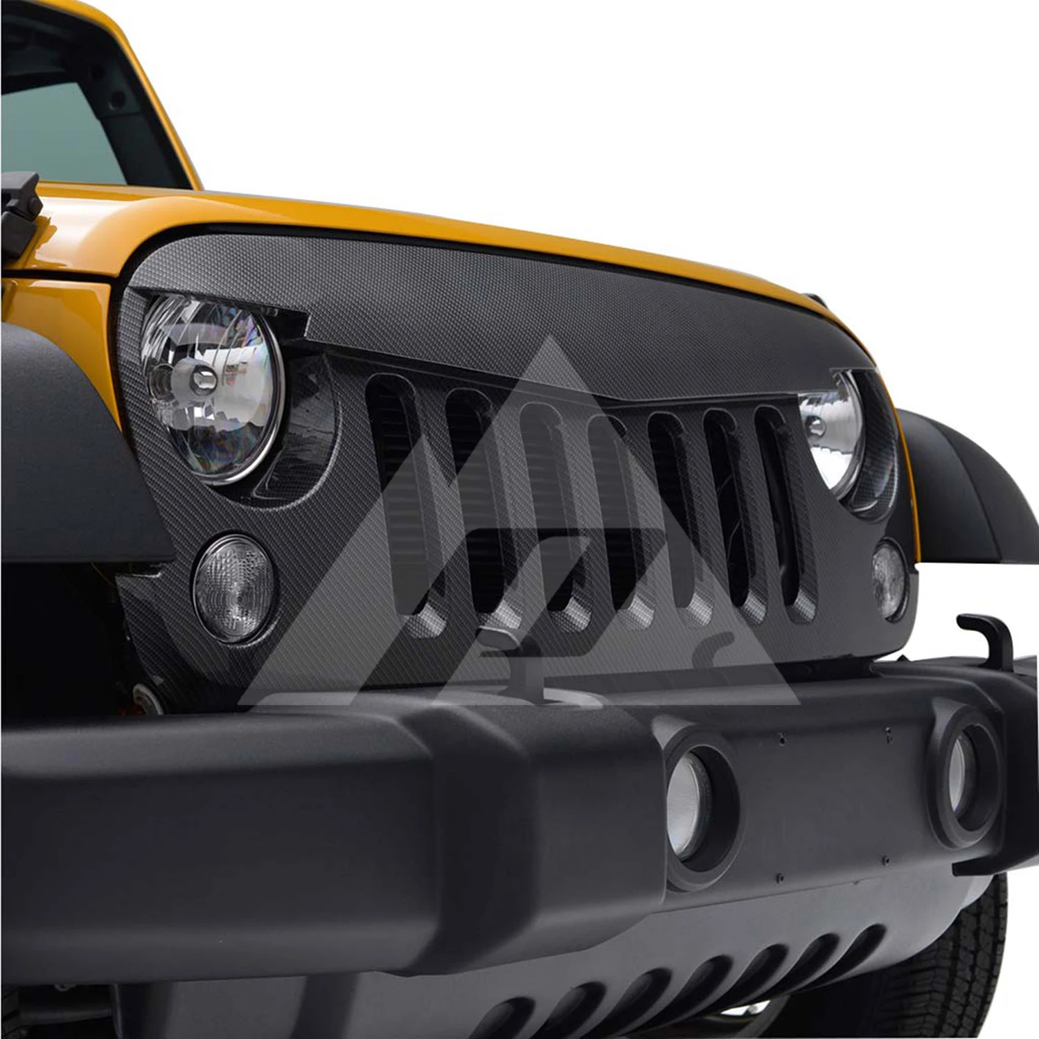 Для 2007 2008 2009 2010 2011 2012 2013 Jeep Wrangler JK «Angry Bird» карбоновое волокно упакованы решетка