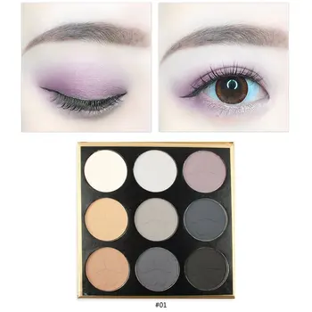 

9 Color Eye Shadow Plate Smoked Makeup Peach Makeup Wine Red Earth Color Eye Shadow Disc Makeup Plate