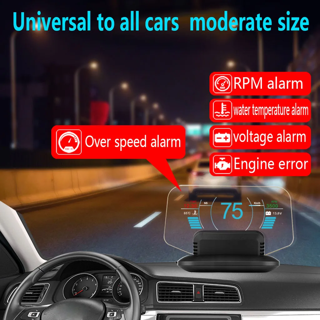Универсальный Автомобильный GPS головной дисплей проектор телефон навигация смартфон держатель HUD Дисплей# BL30