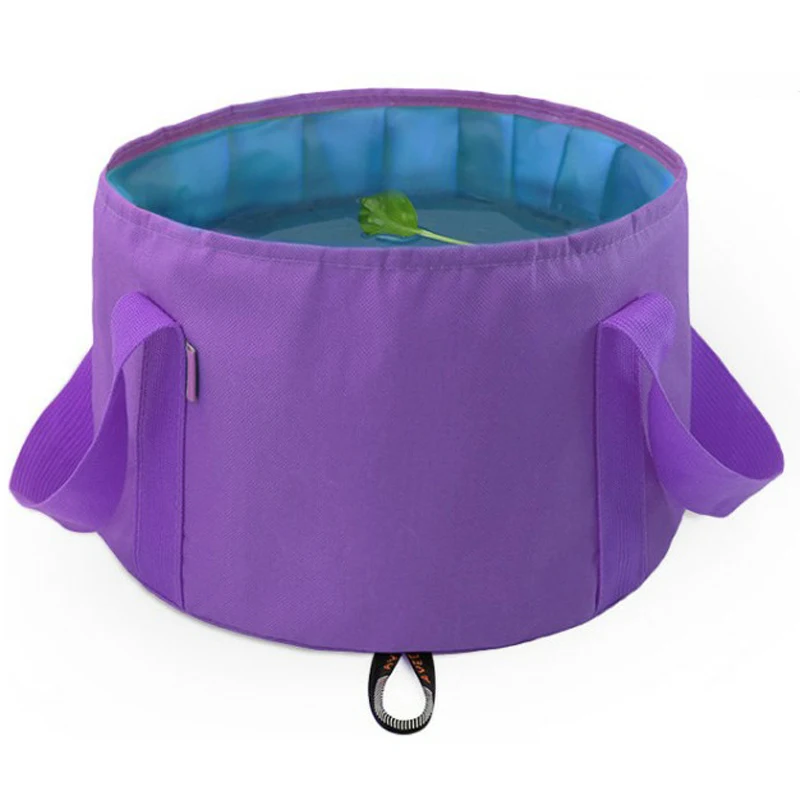 

Collapsible Travel Washbasin Portable Thickening 12L Large-Capacity Washbasin Outdoor Bucket Fruit Bowl Folding Bag