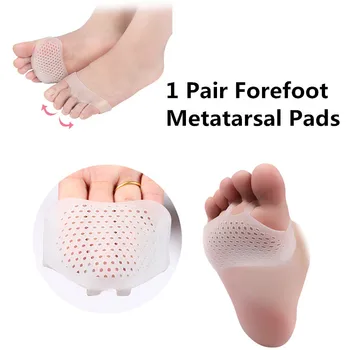 

Silicone Forefoot Metatarsal Pads Pain Relief Orthotics Foot Massage Anti-slip Protector High Heel Elastic Cushion Foot Care