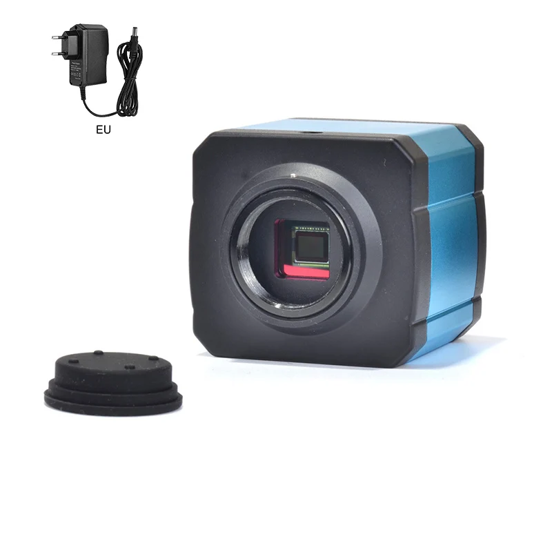 100x camera eu plug 41MP HDMI USB промышленный электронный цифровой видео микроскоп камера 100X объектив Комплект светодиодный светильник для телефона DIY ремонт FKU66 - Цвет: 100x camera eu plug