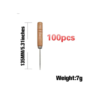 

Ready Stock 100pcs Hookah Wooden Foil Poker Puncher Foil Piercing Tool Single Needle Chicha Aluminum Hookah Accessories