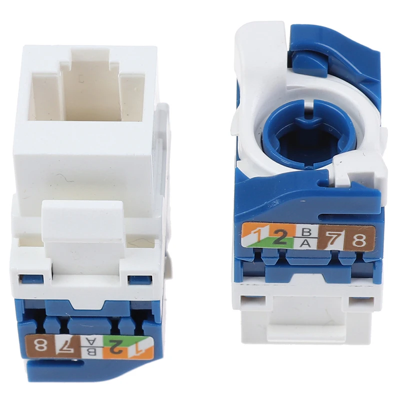 1 шт. разъем для модуля Keystone Jack CAT6 AMPCOM RJ45 самоблокирующийся Cat.5e | Электроника