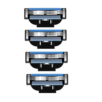 

TFLYSHAVE Furious 3 Manual Shaver Razor Blade for Men 3 Layer Shaving Razor for Gillet Mach3 4pcs/lot