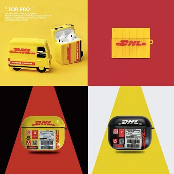 

New DHL Express 50th Anniversary Edition Silicone Cover for Airpods Pro 3 Case Wireless Charging Bluetooth DHL Express car case