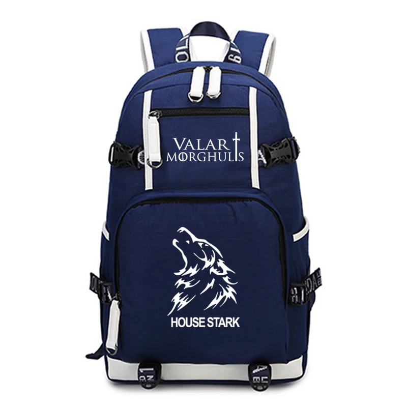 Ярко-розовый Game of Thrones print man's Backpack Teenagers Student Schoolbags School Backpacks Children Kid Travel Backpack Laptop Backpack - Цвет: Ярко-розовый