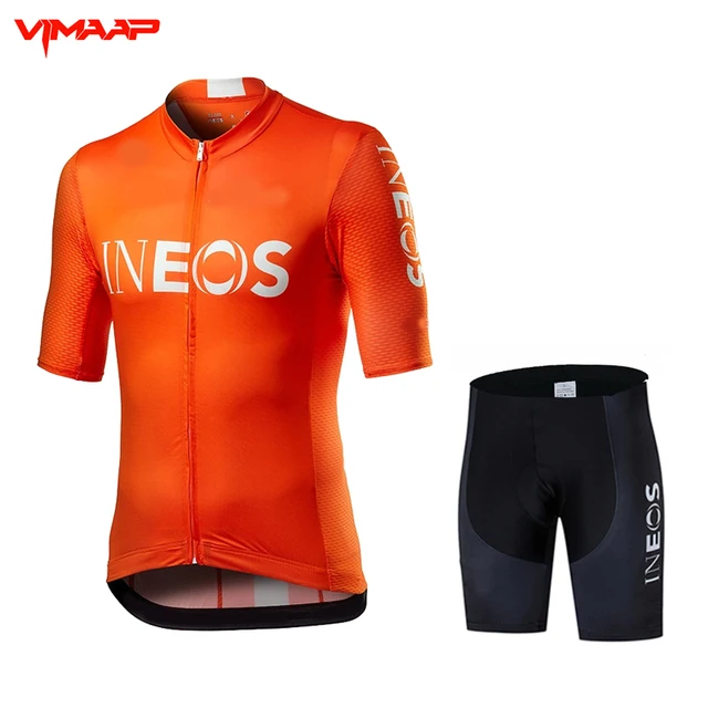 orange camo cycling shorts
