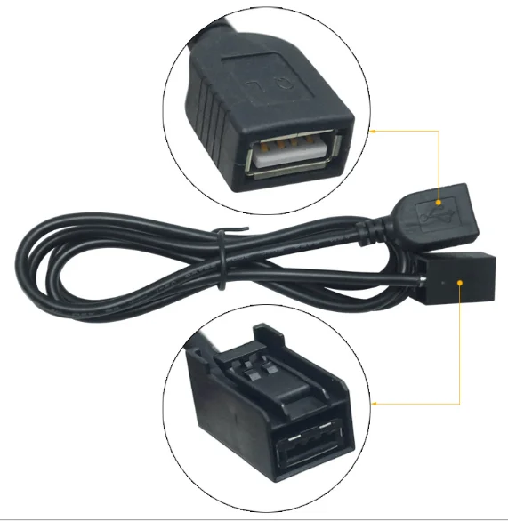Aux к USB 2,0 Женский Кабель-адаптер автомобильный аудио usb-кабель переоборудование линии для Honda