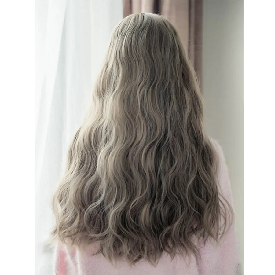 Gentle Sister Lolita Long Curly Hair Corn Silk Wig Student Girl