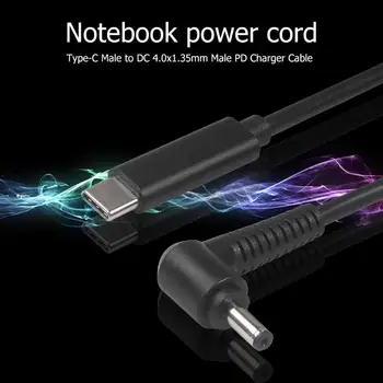 

USB 3.1 Type C USB Male to DC4.0x1.35mm Male with PD Power Charger Cable for Asus HP Notebook Acer Samsung Super Ben