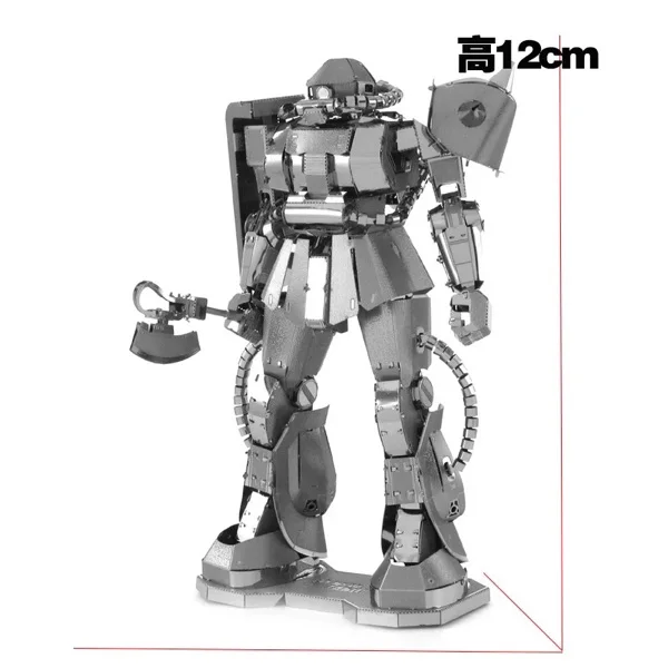 3D nano однотонные металлические головоломки DIY сборка модель Gundam меха
