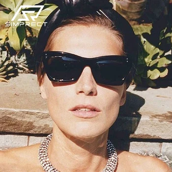 

SIMPRECT Square Sunglasses Women 2020 Luxury Brand Designer Retro Sunglasses Men Vintage Sun Glasses For Men Shades For Women