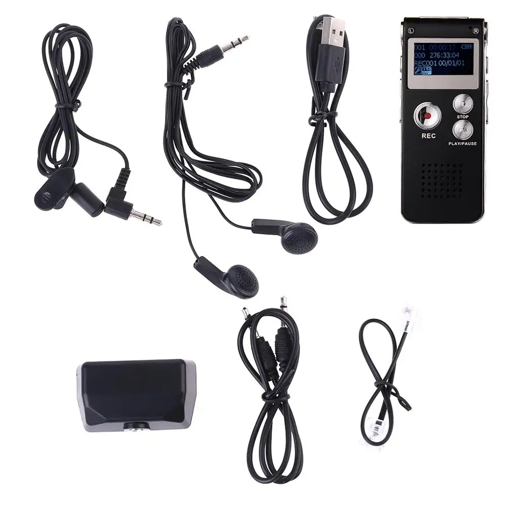 8 ГБ Клип USB Цифровой диктофон Аудио Диктофон Запись Ручка MP3 плеер A5YA