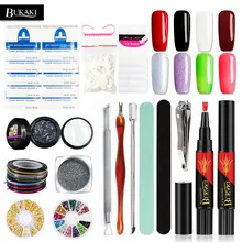 BUKAKI 31 шт/лот один шаг лак для ногтей Наборы для ногтей УФ гель голографический Dip Powde Маникюрный Инструмент
