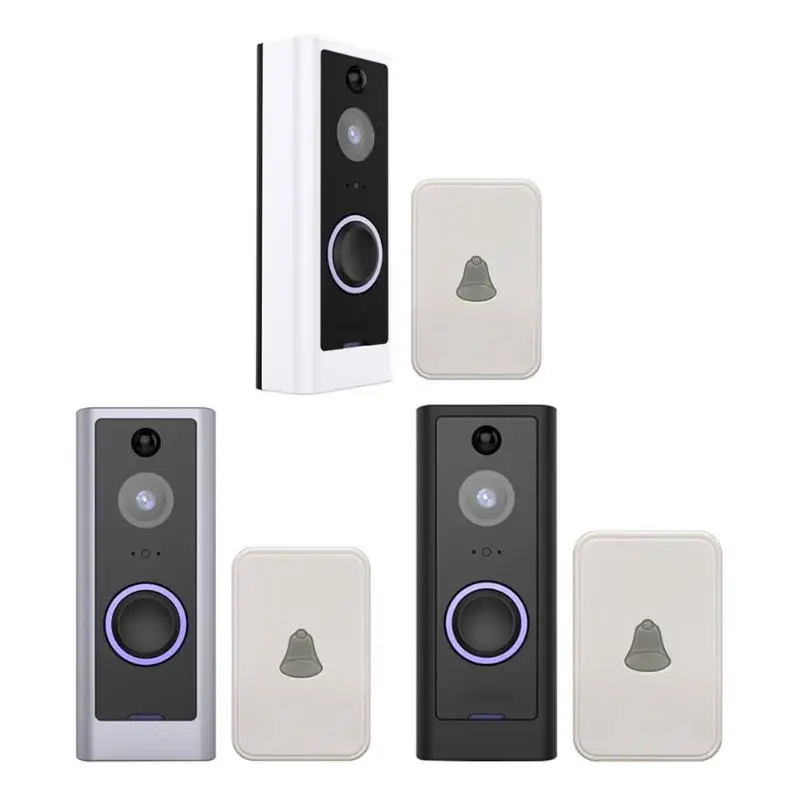 

Smart Wireless WiFi Security Eye Door Bell Visual Recording Remote Home Monitor Night Vision Video Intercom Phone Call Doorbell