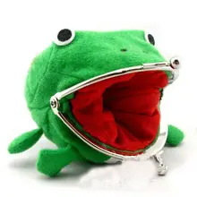 1 шт. кошелек лягушка Аниме Бумажник с изображением персонажей из мультфильма портмоне манга фланелевый кошелек милый зелёный кошелёк держатель для монет