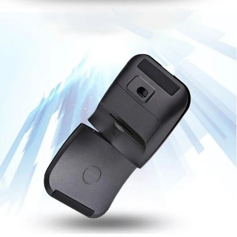 2.4G Wireless Portable Mouse Rotatable Mouse Folding Optical Mice with USB Receiver for Home/Office/Travel