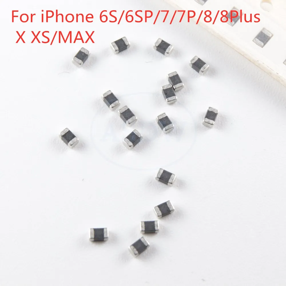 100 unids/lote para iPhone 6S/6s plus/7/7/p/8/8 Plus X XS X MAX placa base BGA mantenimiento CPU a bobina Universal pequeño inductancia Boos