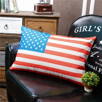 

Thickening of cloth 40X60 printed cushion for leaning on blended living room and bedroom pillow case