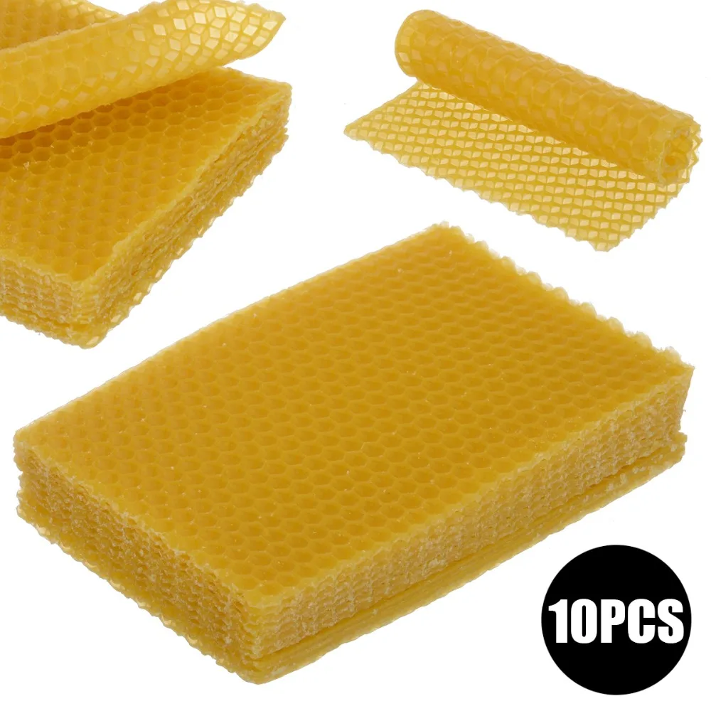 10pcs Bee Nest Beekeeping Honeycomb Foundation Beehive Wax Frames Honey Hive Equipment Tool